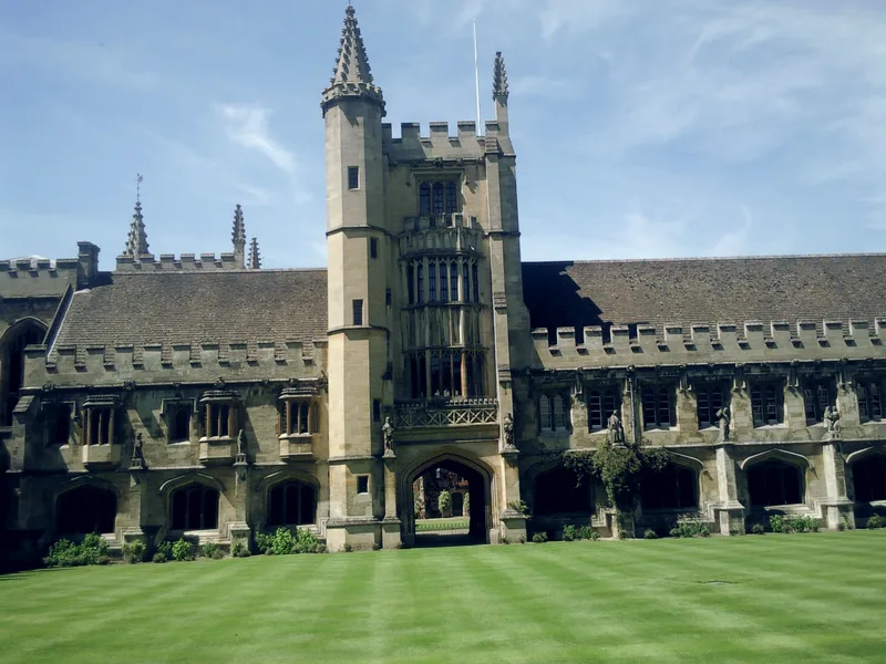 Looking across the Cloister, Magdalen College, Oxford