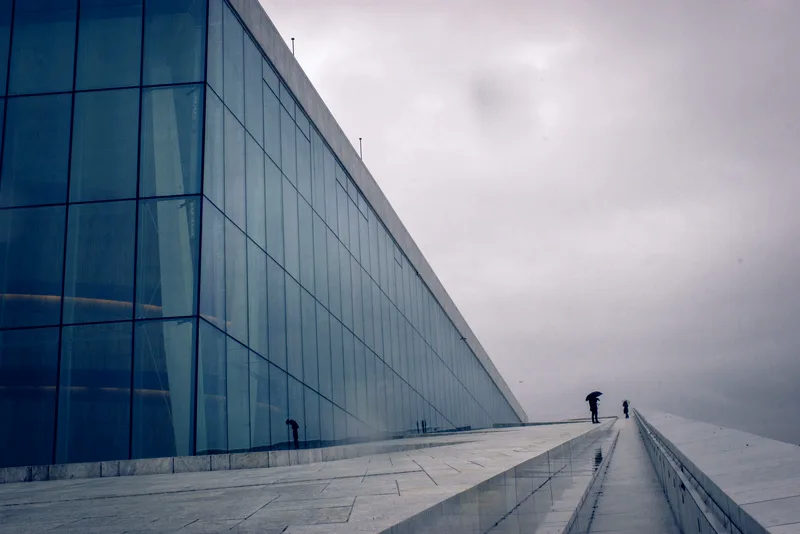 Marble roof of the Oslo Opera House