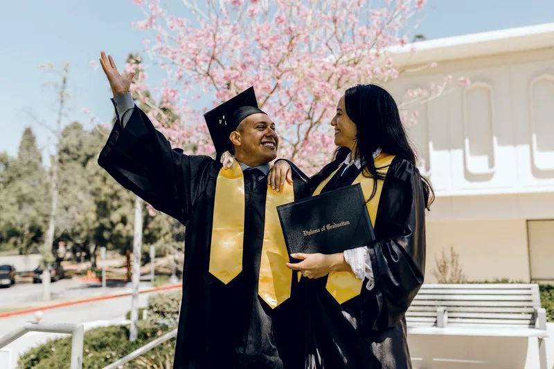 Graduates celebrating
